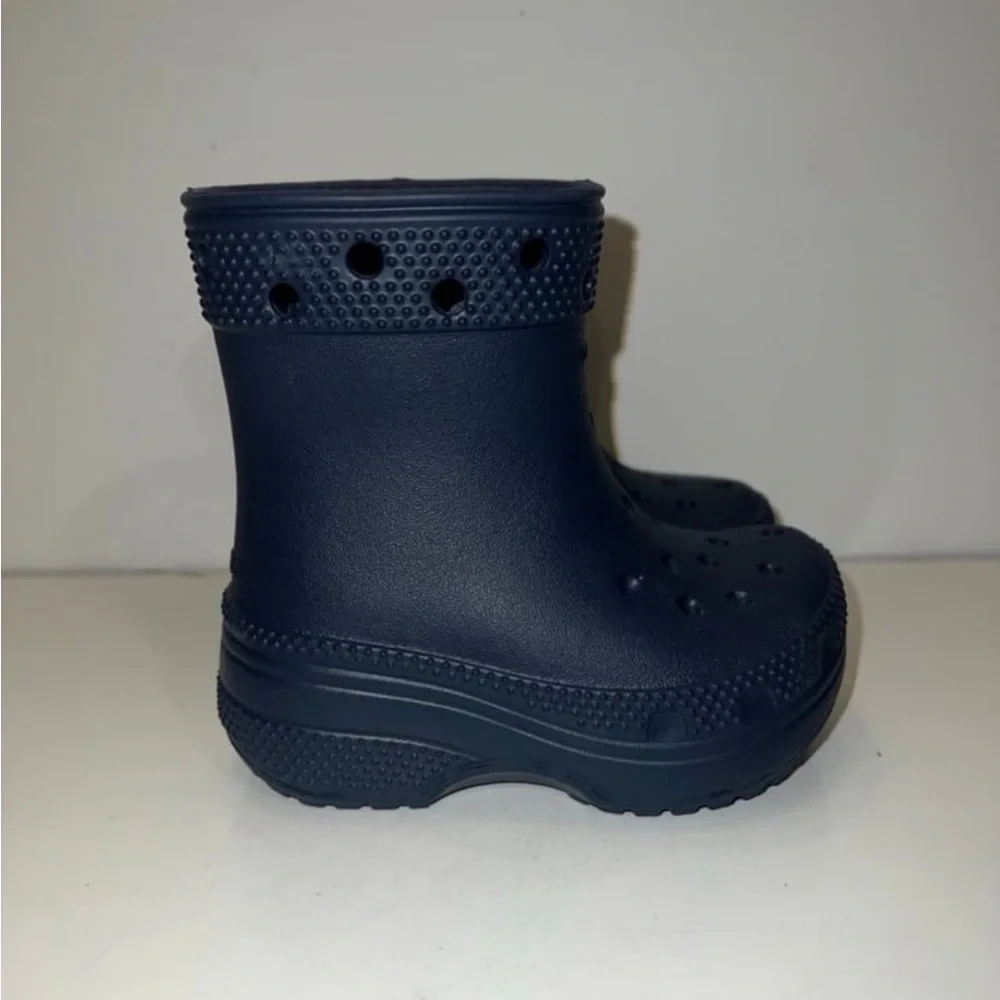 Crocs Kids Classic Boot T Navy Croslite Toddler size 5C